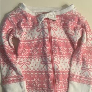 The Beaufort Bonnet Company Pink and White Kids Pajamas sz6-12